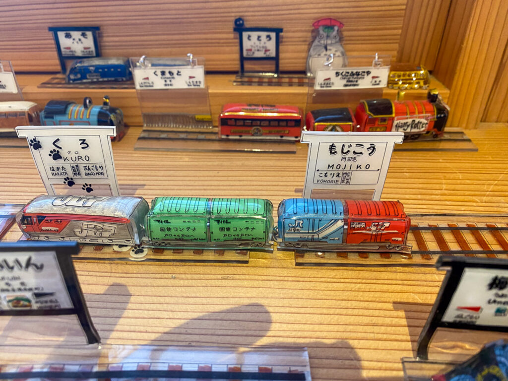 豊後森機関庫ミュージアムに展示されたミニチュア列車模型
